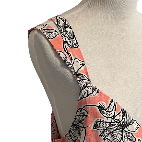 ASOS Mixed Floral Print Dress Womens Size 6 Navy & Pink Patchwork Boho Midi - Picture 4 of 9